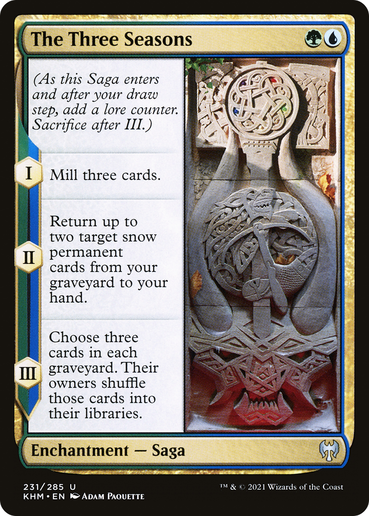 The Three Seasons (KHM-231) - Kaldheim - Premium MTG Single from Wizards of the Coast - Just $0.08! Shop now at Game Crave Tournament Store