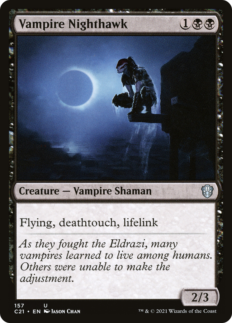 Vampire Nighthawk (C21-157) - Commander 2021 - Premium MTG Single from Wizards of the Coast - Just $0.08! Shop now at Game Crave Tournament Store