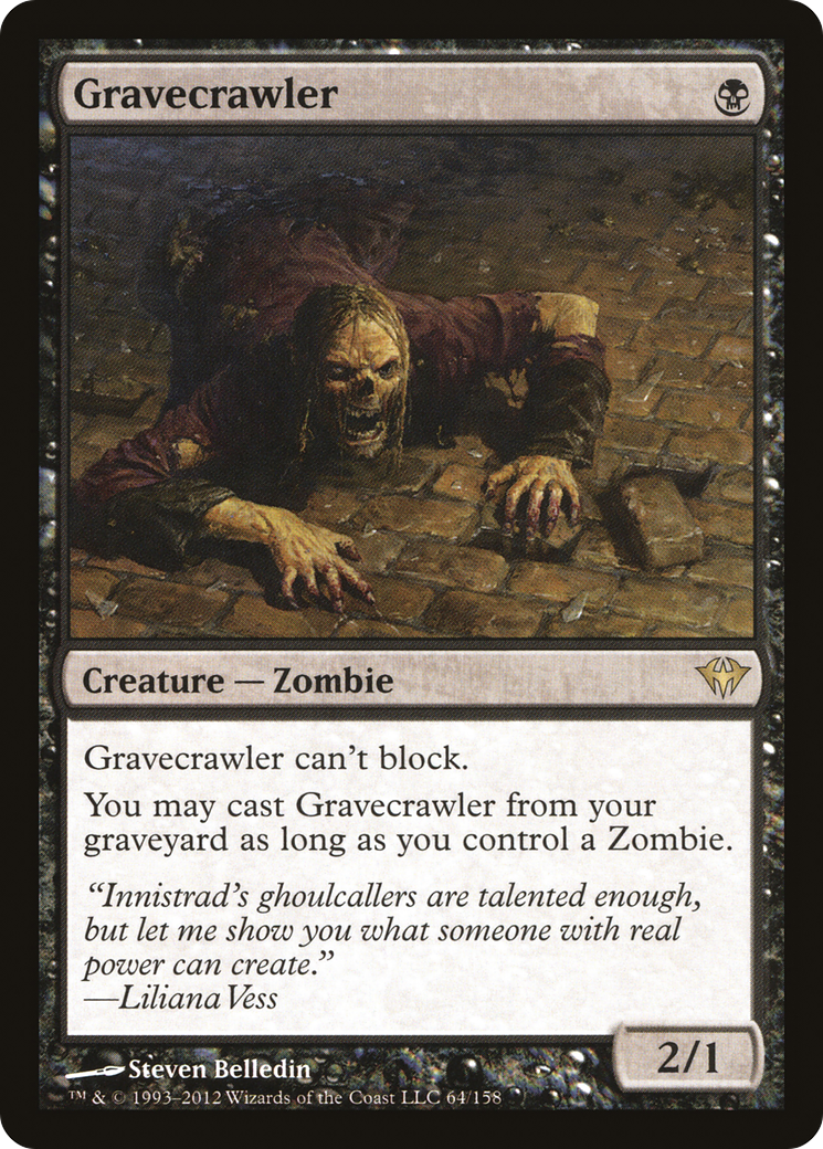 Gravecrawler (DKA-064) - Dark Ascension Foil - Premium MTG Single from Wizards of the Coast - Just $3.34! Shop now at Game Crave Tournament Store