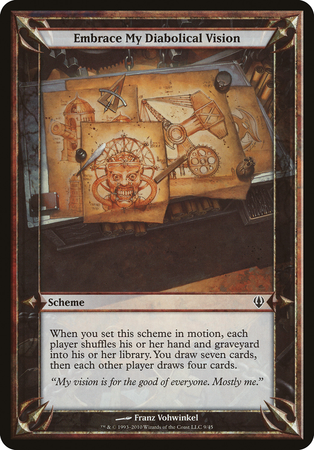 Embrace My Diabolical Vision (OARC-09★) - Archenemy Schemes - Premium MTG Single from Wizards of the Coast - Just $2.62! Shop now at Game Crave Tournament Store