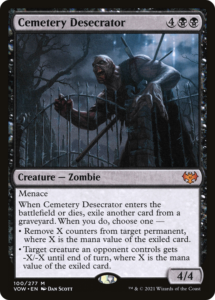 Cemetery Desecrator (VOW-100) - Innistrad: Crimson Vow - Premium MTG Single from Wizards of the Coast - Just $0.08! Shop now at Game Crave Tournament Store