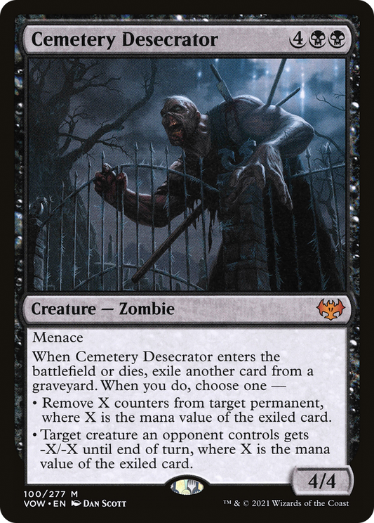 Cemetery Desecrator (VOW-100) - Innistrad: Crimson Vow - Premium MTG Single from Wizards of the Coast - Just $0.08! Shop now at Game Crave Tournament Store