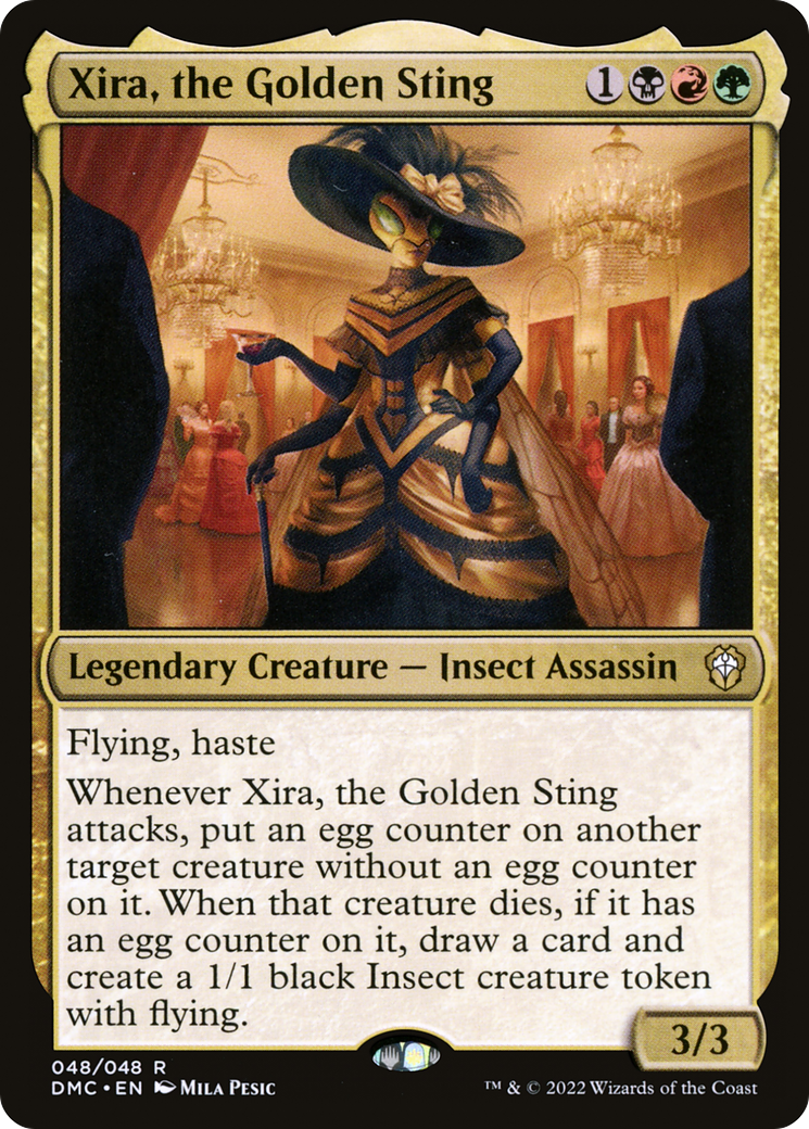 Xira, the Golden Sting (DMC-048) - Dominaria United Commander Foil - Premium MTG Single from Wizards of the Coast - Just $0.08! Shop now at Game Crave Tournament Store