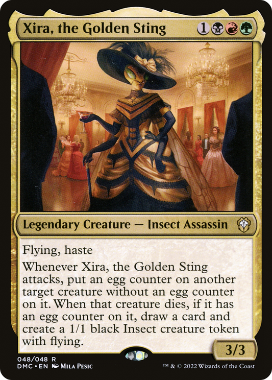 Xira, the Golden Sting (DMC-048) - Dominaria United Commander Foil - Premium MTG Single from Wizards of the Coast - Just $0.08! Shop now at Game Crave Tournament Store