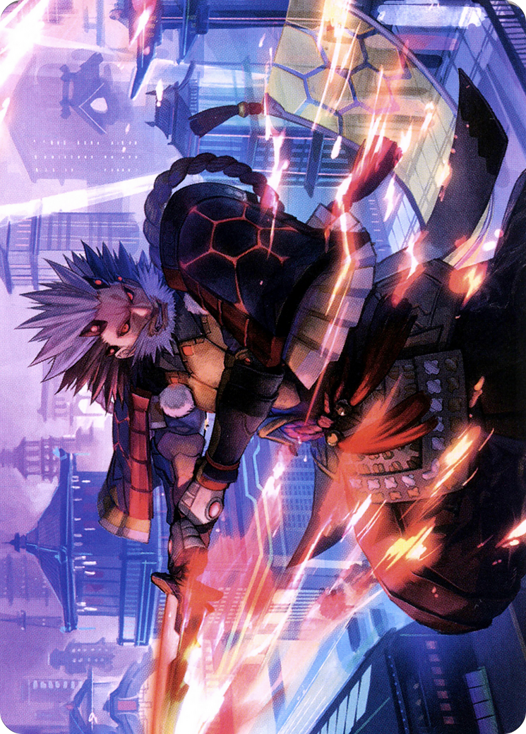 Isshin, Two Heavens as One // Isshin, Two Heavens as One (ANEO-069) - Neon Dynasty Art Series (Borderless) Foil - Premium MTG Single from Wizards of the Coast - Just $0! Shop now at Game Crave Tournament Store