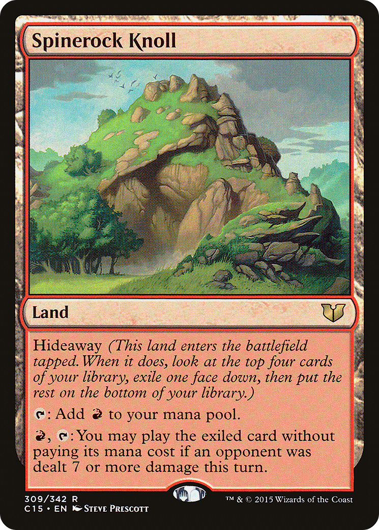 Spinerock Knoll (C15-309) - Commander 2015 - Premium MTG Single from Wizards of the Coast - Just $0.11! Shop now at Game Crave Tournament Store