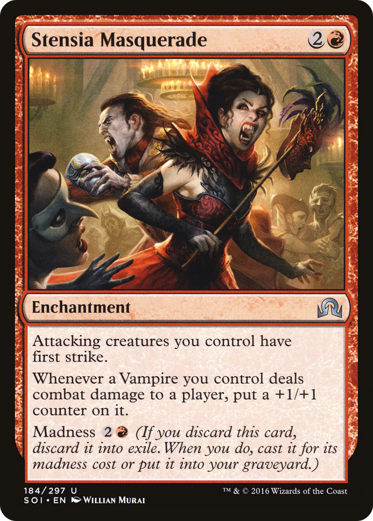 Stensia Masquerade (SOI-184) - Shadows over Innistrad Foil - Premium MTG Single from Wizards of the Coast - Just $3.20! Shop now at Game Crave Tournament Store