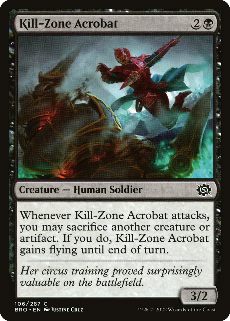 Kill-Zone Acrobat (BRO-106) - The Brothers' War - Premium MTG Single from Wizards of the Coast - Just $0.08! Shop now at Game Crave Tournament Store