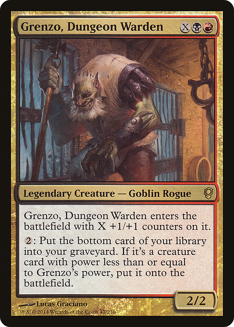 Grenzo, Dungeon Warden (CNS-047) - Conspiracy Foil - Premium MTG Single from Wizards of the Coast - Just $0.74! Shop now at Game Crave Tournament Store