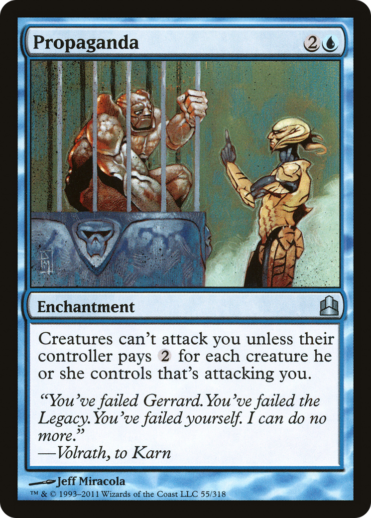 Propaganda (CMD-055) - Commander 2011 - Premium MTG Single from Wizards of the Coast - Just $0.97! Shop now at Game Crave Tournament Store