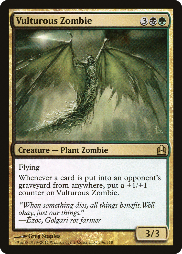 Vulturous Zombie (CMD-236) - Commander 2011 - Premium MTG Single from Wizards of the Coast - Just $0.26! Shop now at Game Crave Tournament Store