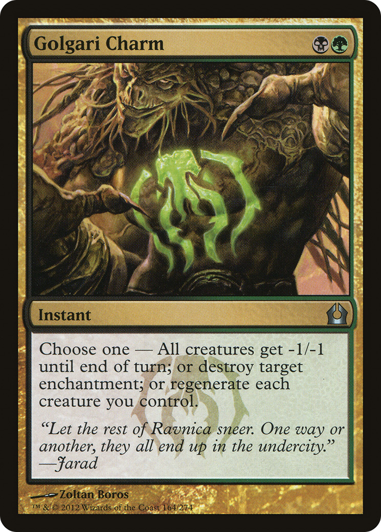 Golgari Charm (RTR-164) - Return to Ravnica - Premium MTG Single from Wizards of the Coast - Just $0.19! Shop now at Game Crave Tournament Store