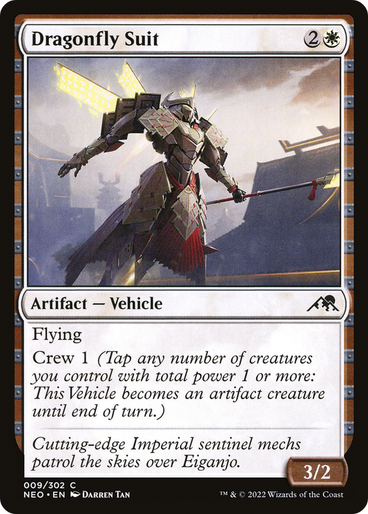 Dragonfly Suit (NEO-009) - Kamigawa: Neon Dynasty - Premium MTG Single from Wizards of the Coast - Just $0.25! Shop now at Game Crave Tournament Store