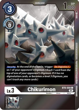 Chikurimon (Event Pack 4) (BT6-056) - Double Diamond Foil - Premium Digimon Single from Bandai - Just $0.74! Shop now at Game Crave Tournament Store