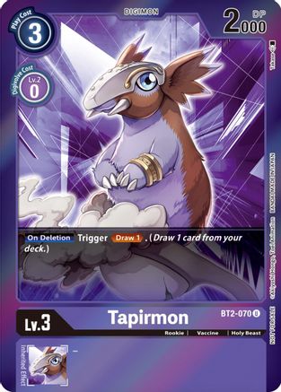 Tapirmon (Event Pack 4) (BT2-070) - Release Special Booster Foil - Premium Digimon Single from Bandai - Just $0.76! Shop now at Game Crave Tournament Store