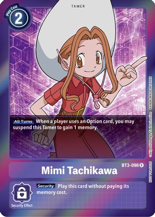 Mimi Tachikawa - BT3-096 (Event Pack 4) (BT3-096) - Release Special Booster Foil - Premium Digimon Single from Bandai - Just $2.46! Shop now at Game Crave Tournament Store