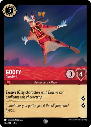 Goofy - Daredevil (111/204) - The First Chapter Cold Foil - Premium Lorcana Single from Disney - Just $0.09! Shop now at Game Crave Tournament Store