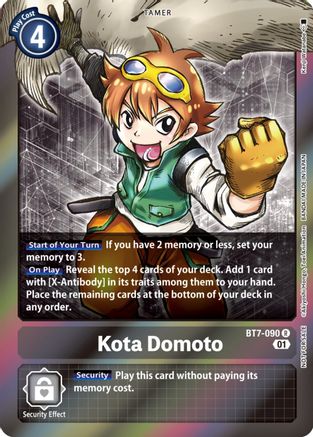 Kota Domoto (Event Pack 4) (BT7-090) - Next Adventure Foil - Premium Digimon Single from Bandai - Just $2.39! Shop now at Game Crave Tournament Store