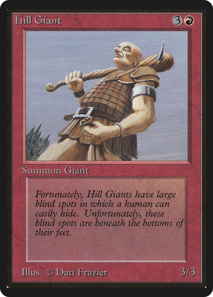 Hill Giant (LEB-158) - Limited Edition Beta - Premium MTG Single from Wizards of the Coast - Just $4.14! Shop now at Game Crave Tournament Store