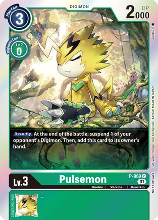 Pulsemon - P-069 (Limited Card Pack) (P-069) - Digimon Promotion Cards Foil - Premium Digimon Single from Bandai - Just $0.26! Shop now at Game Crave Tournament Store