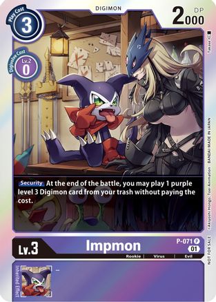 Impmon - P-071 (Limited Card Pack) (P-071) - Digimon Promotion Cards Foil - Premium Digimon Single from Bandai - Just $1.25! Shop now at Game Crave Tournament Store