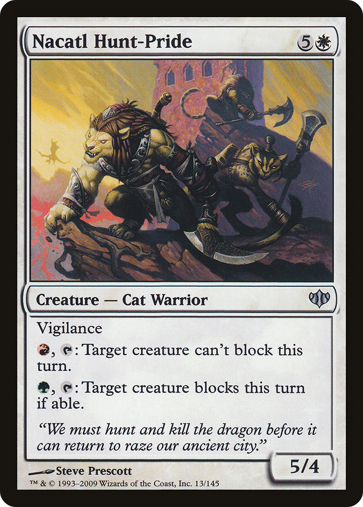 Nacatl Hunt-Pride (CON-013) - Conflux Foil - Premium MTG Single from Wizards of the Coast - Just $0.08! Shop now at Game Crave Tournament Store