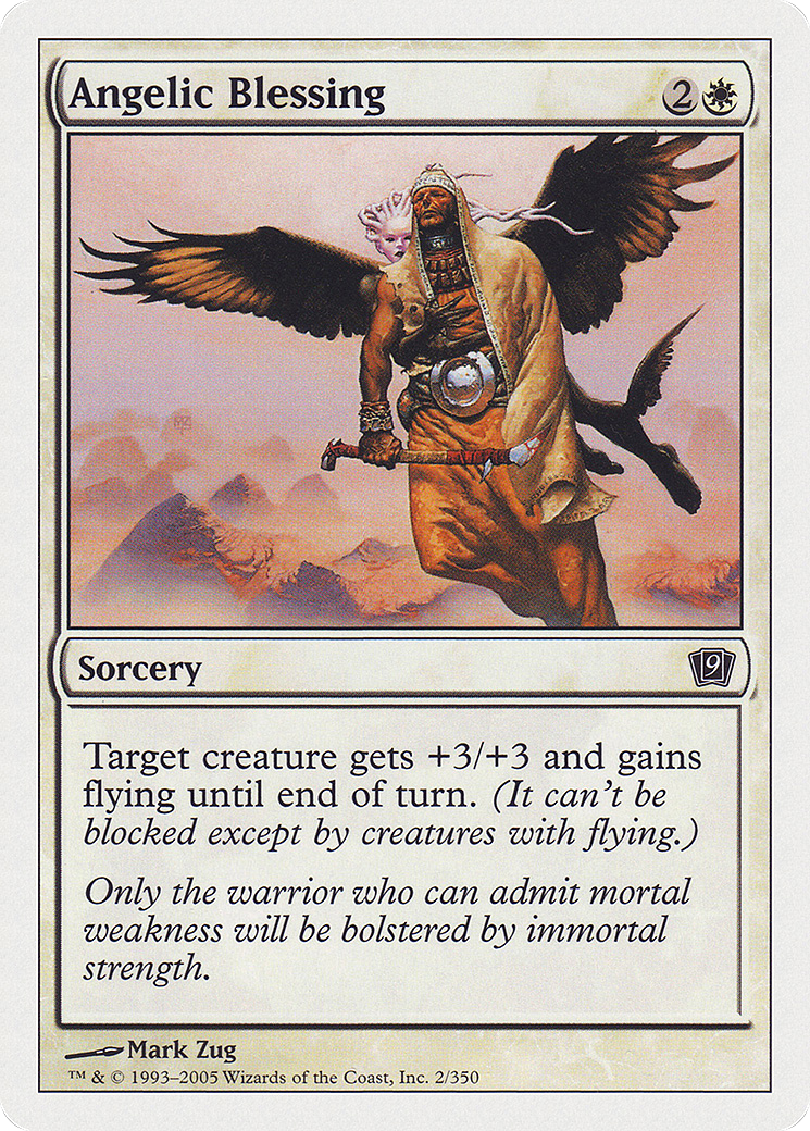 Angelic Blessing (9ED-002) - Ninth Edition - Premium MTG Single from Wizards of the Coast - Just $0.08! Shop now at Game Crave Tournament Store