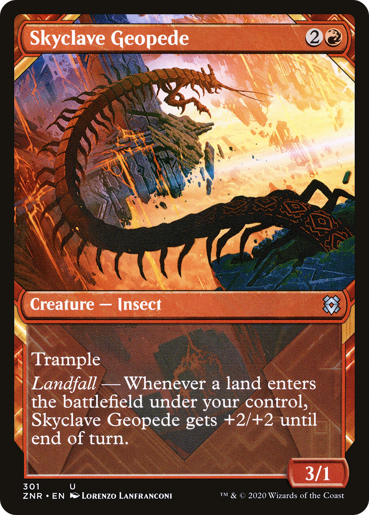Skyclave Geopede (ZNR-301) - Zendikar Rising: (Showcase) - Premium MTG Single from Wizards of the Coast - Just $0.08! Shop now at Game Crave Tournament Store