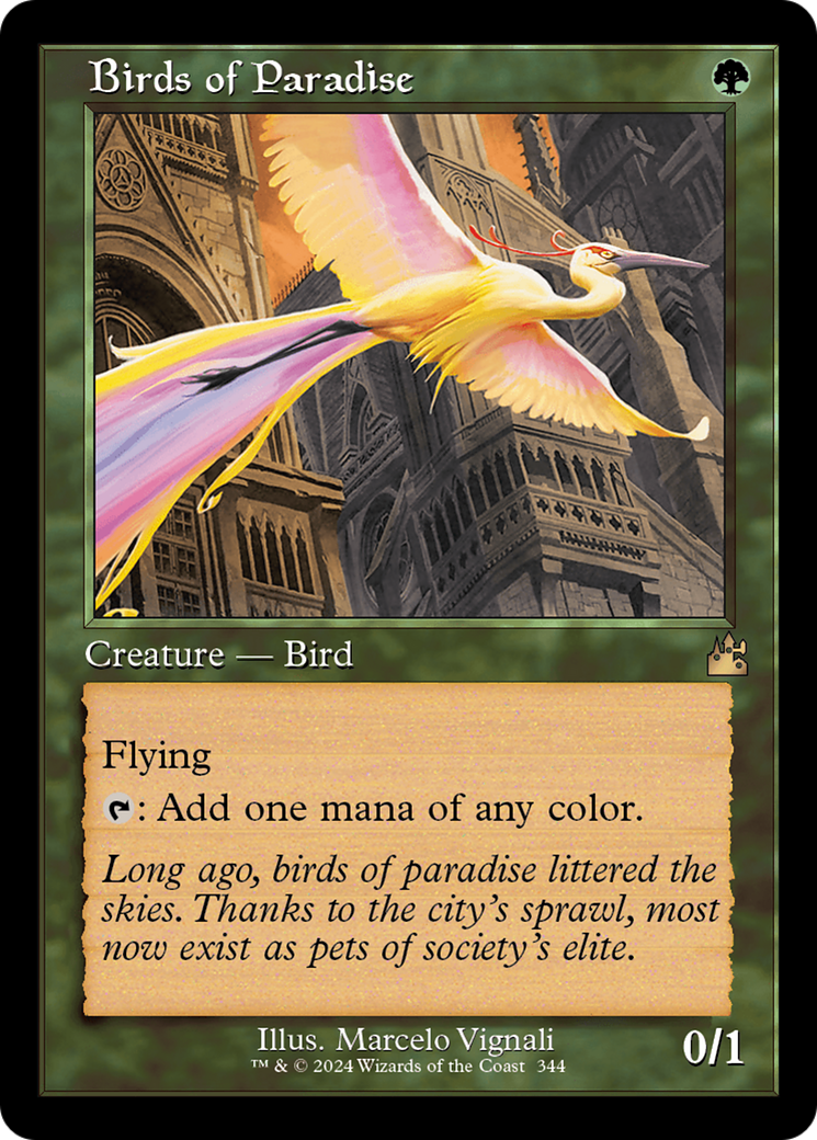 Birds of Paradise (RVR-344) - Ravnica Remastered Foil - Premium MTG Single from Wizards of the Coast - Just $2.06! Shop now at Game Crave Tournament Store