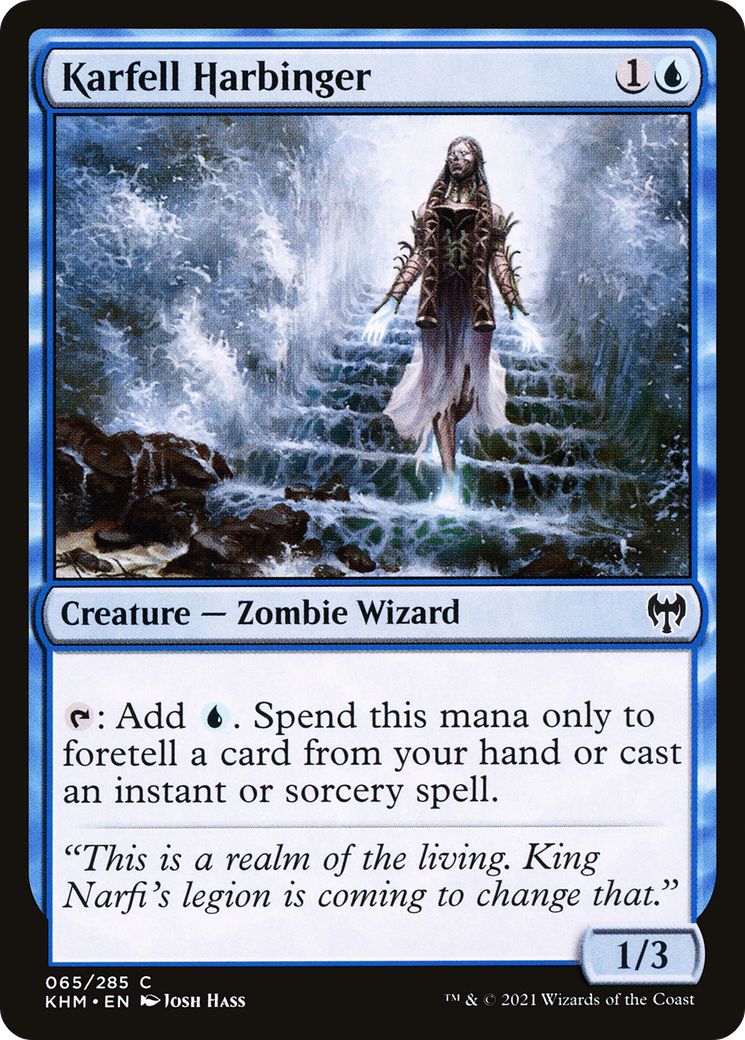 Karfell Harbinger (KHM-065) - Kaldheim Foil - Premium MTG Single from Wizards of the Coast - Just $0.08! Shop now at Game Crave Tournament Store