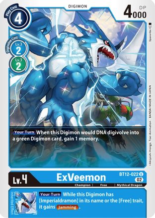 ExVeemon (BT12-022) - Across Time - Premium Digimon Single from Bandai - Just $0.11! Shop now at Game Crave Tournament Store