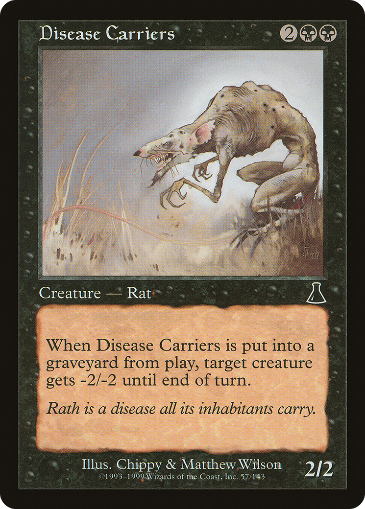 Disease Carriers (UDS-057) - Urza's Destiny - Premium MTG Single from Wizards of the Coast - Just $0.08! Shop now at Game Crave Tournament Store