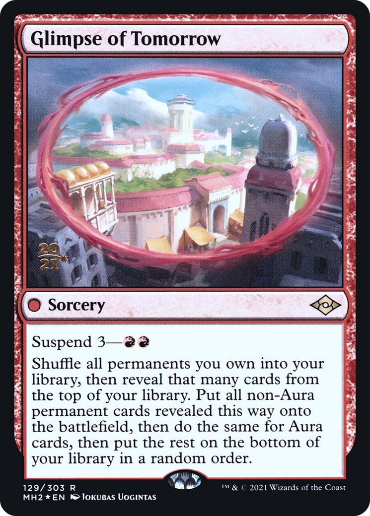 Glimpse of Tomorrow (PMH2-129S) - Modern Horizons 2 Promos Foil - Premium MTG Single from Wizards of the Coast - Just $0.12! Shop now at Game Crave Tournament Store