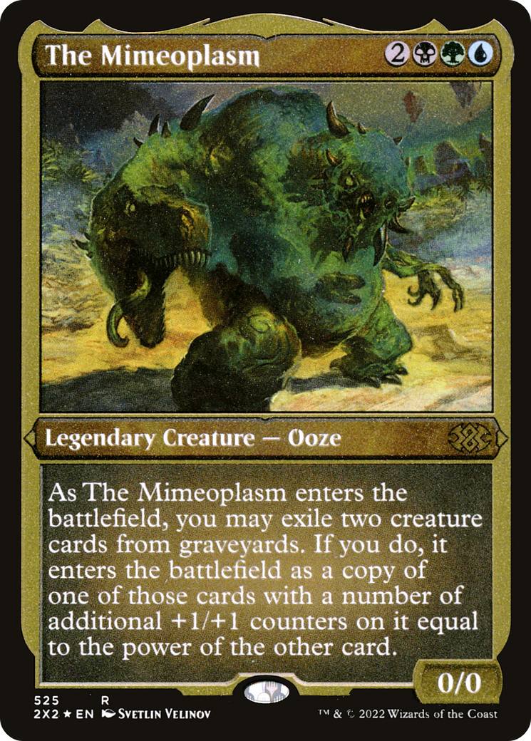 The Mimeoplasm (2X2-525) - Double Masters 2022 Etched Foil - Premium MTG Single from Wizards of the Coast - Just $1.29! Shop now at Game Crave Tournament Store