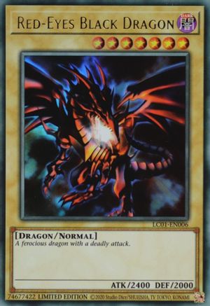 Red-Eyes Black Dragon (25th Anniversary Edition) (LC01-EN006) - Legendary Collection: 25th Anniversary Edition Limited - Premium Yugioh Single from Konami - Just $0.38! Shop now at Game Crave Tournament Store