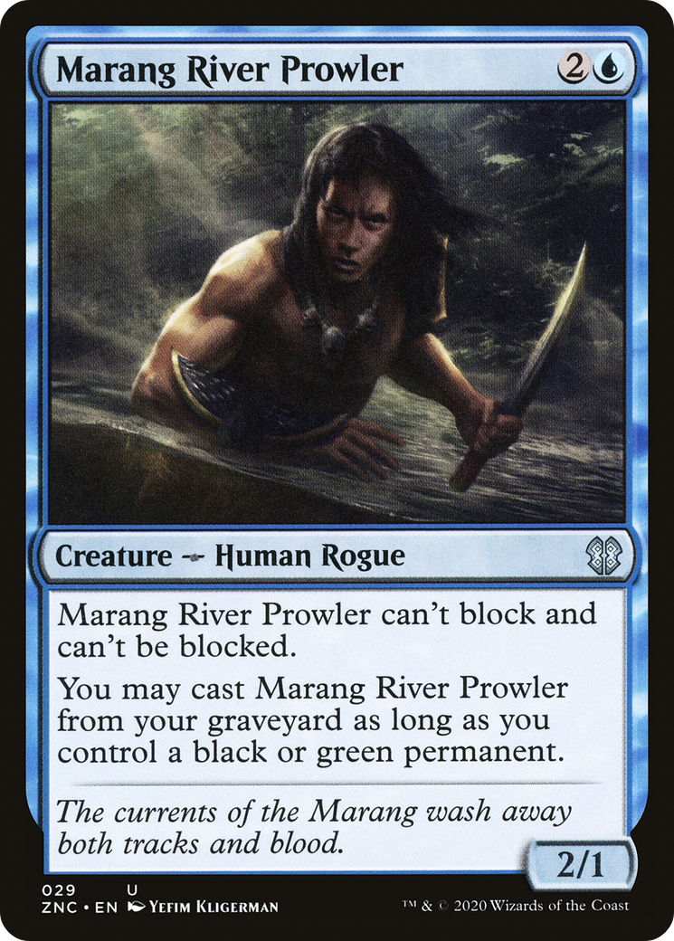 Marang River Prowler (ZNC-029) - Zendikar Rising Commander - Premium MTG Single from Wizards of the Coast - Just $0.08! Shop now at Game Crave Tournament Store