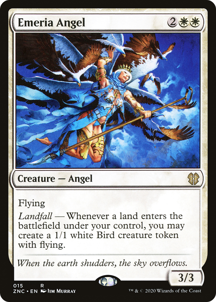 Emeria Angel (ZNC-015) - Zendikar Rising Commander - Premium MTG Single from Wizards of the Coast - Just $0.11! Shop now at Game Crave Tournament Store