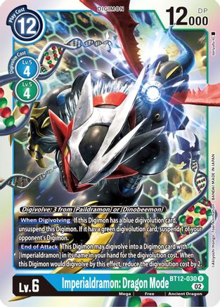 Imperialdramon: Dragon Mode (BT12-030) - Across Time Foil - Premium Digimon Single from Bandai - Just $0.26! Shop now at Game Crave Tournament Store