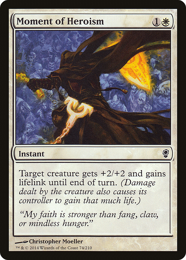 Moment of Heroism (CNS-074) - Conspiracy Foil - Premium MTG Single from Wizards of the Coast - Just $0.08! Shop now at Game Crave Tournament Store