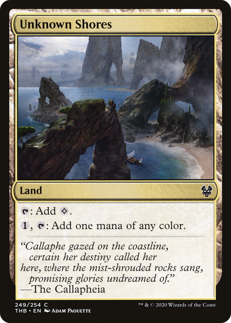 Unknown Shores (THB-249) - Theros Beyond Death - Premium MTG Single from Wizards of the Coast - Just $0.08! Shop now at Game Crave Tournament Store