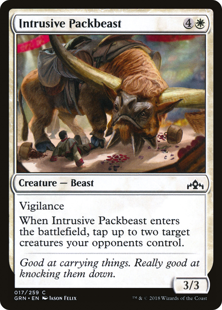 Intrusive Packbeast (GRN-017) - Guilds of Ravnica - Premium MTG Single from Wizards of the Coast - Just $0.08! Shop now at Game Crave Tournament Store