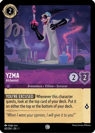 Yzma - Alchemist (60/204) - The First Chapter - Premium Lorcana Single from Disney - Just $0.08! Shop now at Game Crave Tournament Store
