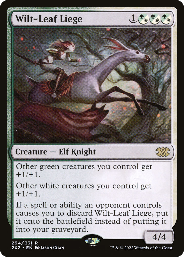 Wilt-Leaf Liege (2X2-294) - Double Masters 2022 - Premium MTG Single from Wizards of the Coast - Just $3.18! Shop now at Game Crave Tournament Store