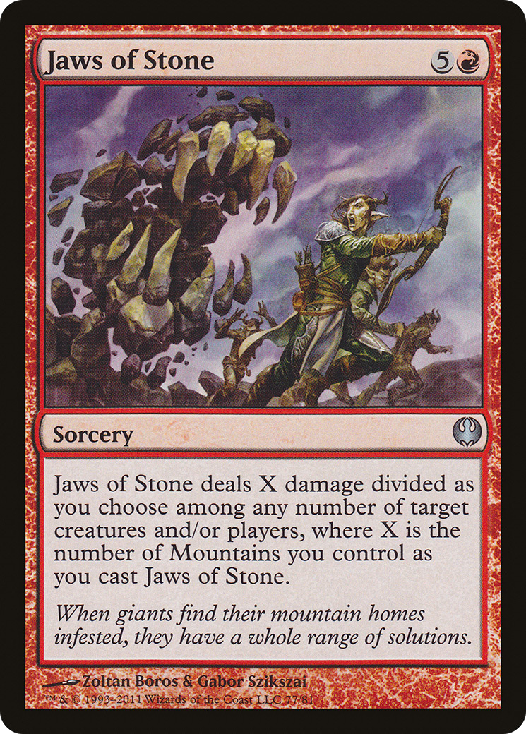 Jaws of Stone (DDG-077) - Duel Decks: Knights vs. Dragons - Premium MTG Single from Wizards of the Coast - Just $0.08! Shop now at Game Crave Tournament Store