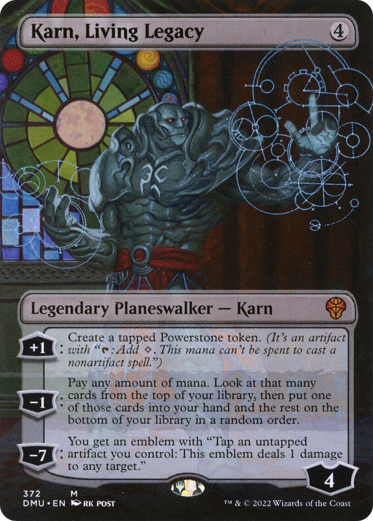 Karn, Living Legacy (DMU-372) - Dominaria United (Borderless) - Premium MTG Single from Wizards of the Coast - Just $0.74! Shop now at Game Crave Tournament Store