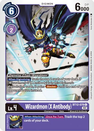 Wizardmon (X Antibody) (BT12-078) - Across Time - Premium Digimon Single from Bandai - Just $0.29! Shop now at Game Crave Tournament Store