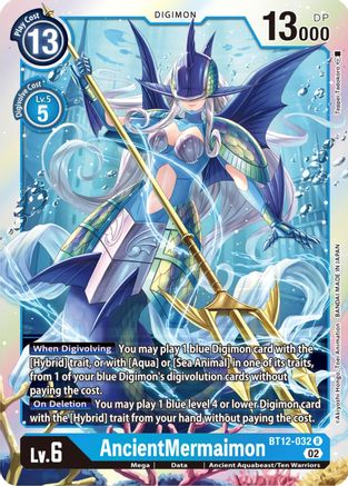 AncientMermaimon (BT12-032) - Across Time Foil - Premium Digimon Single from Bandai - Just $0.23! Shop now at Game Crave Tournament Store