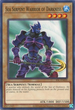 Sea Serpent Warrior of Darkness (IOC-EN059) - Invasion of Chaos (25th Anniversary Edition) Unlimited - Premium Yugioh Single from Konami - Just $0.25! Shop now at Game Crave Tournament Store