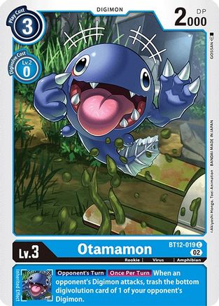 Otamamon (BT12-019) - Across Time - Premium Digimon Single from Bandai - Just $0.25! Shop now at Game Crave Tournament Store