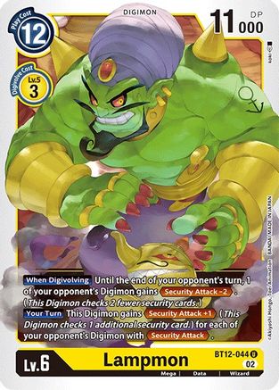 Lampmon (BT12-044) - Across Time - Premium Digimon Single from Bandai - Just $0.25! Shop now at Game Crave Tournament Store